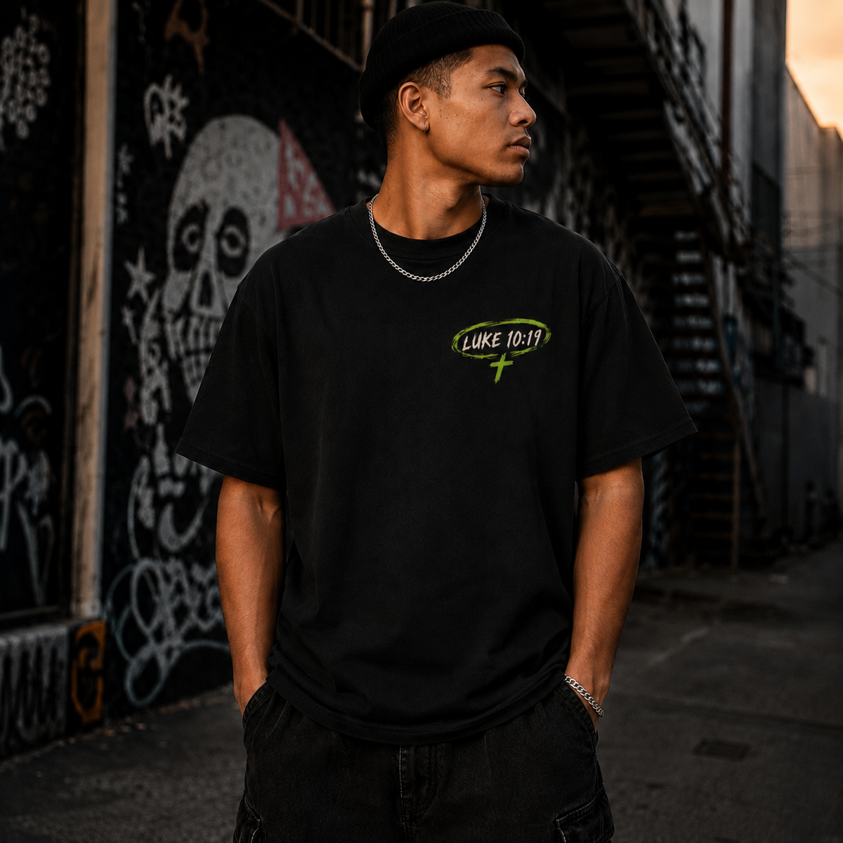 Holy Riot Acid Wash Tee - Back Lifestyle