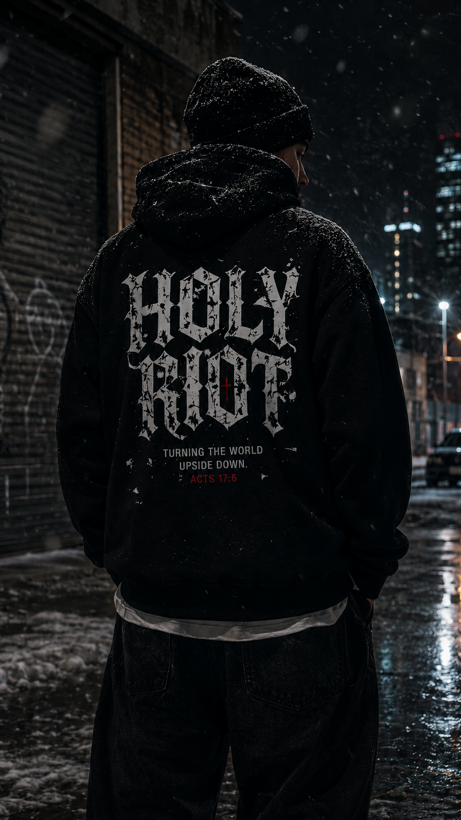 Holy Riot Hoodie on Model