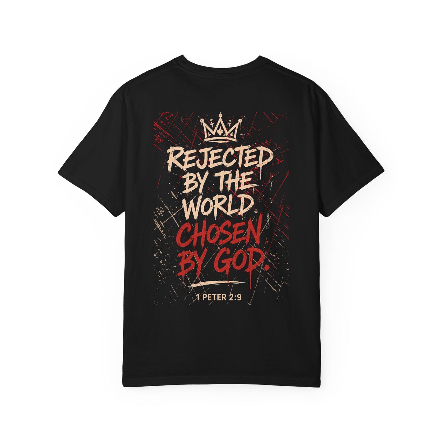 Kingdom Outcast Regular Tee — “Rejected by the World, Chosen by God” (1 Peter 2:9)