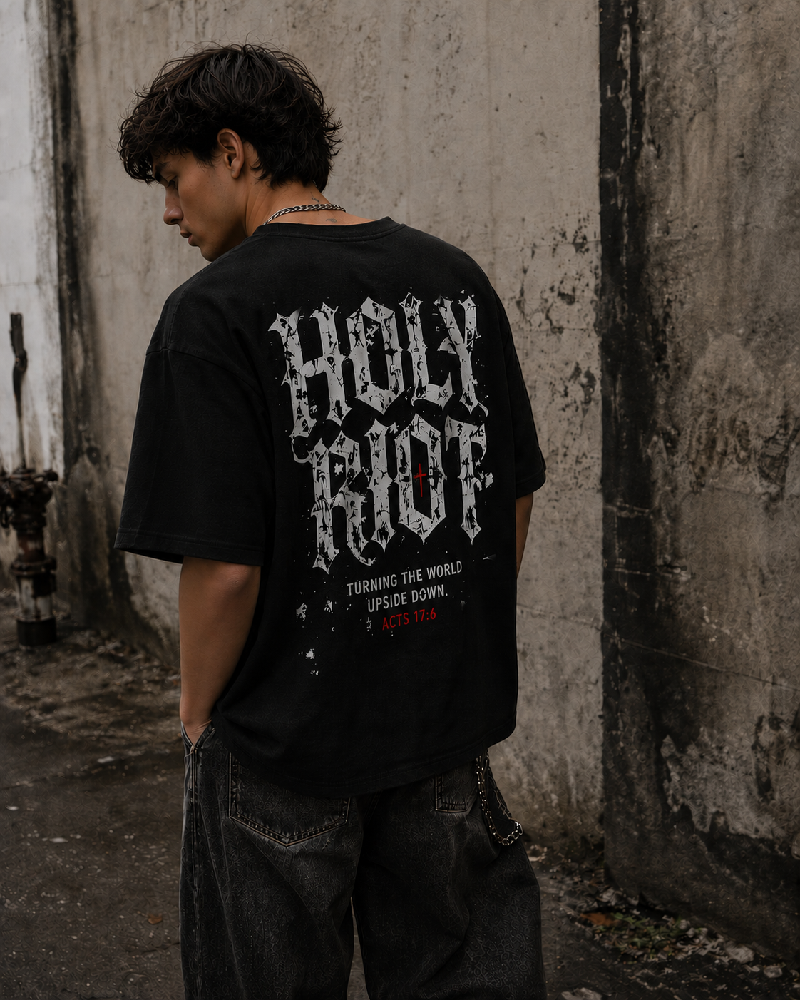 Holy Riot Tee — "Turning the World Upside Down" (Acts 17:6)