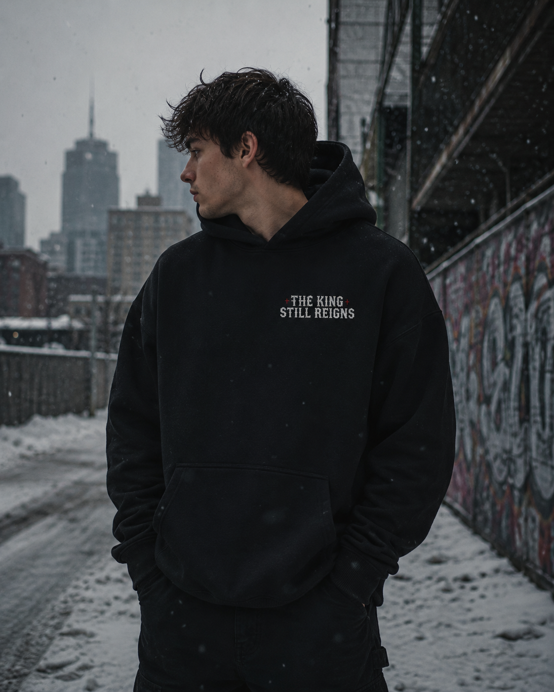 Holy Riot Hoodie — "The King Still Reigns" (Acts 17:6)