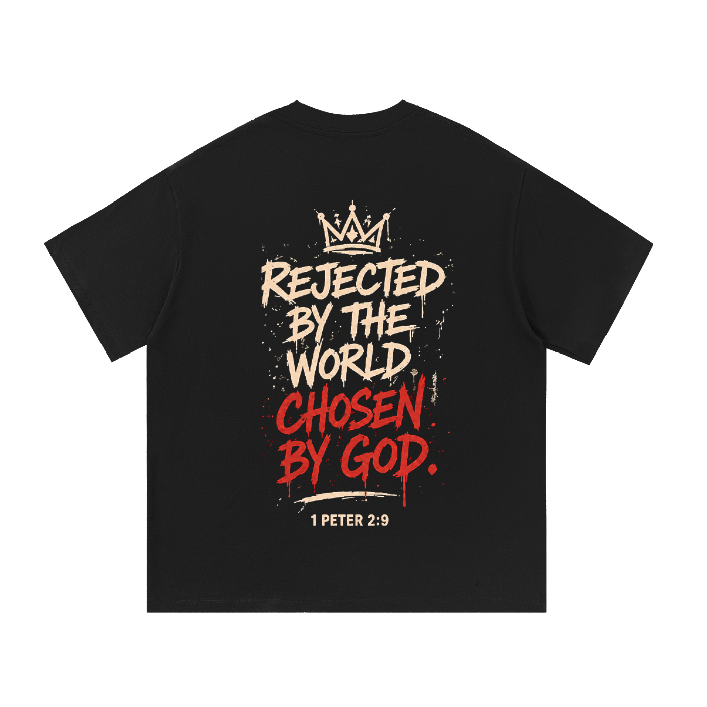 Kingdom Outcast Tee — “Rejected by the World, Chosen by God” (1 Peter 2:9)