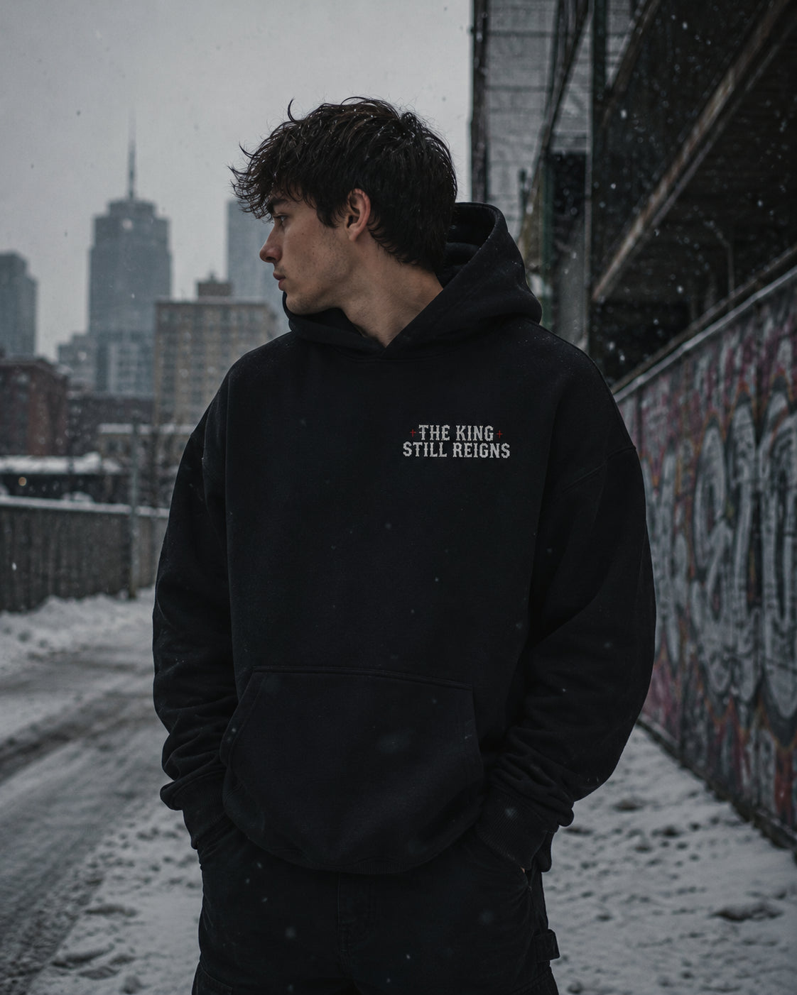 Holy Riot Hoodie — "The King Still Reigns" (Acts 17:6)