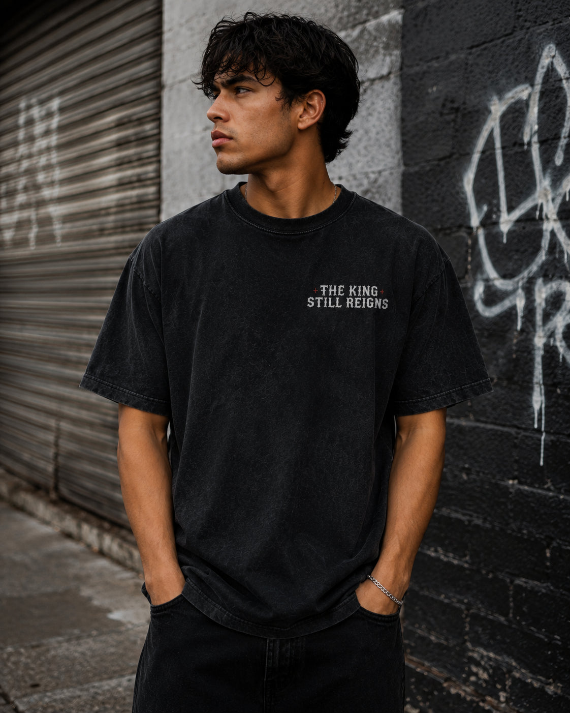 Holy Riot Acid Wash Tee — "Turning the World Upside Down" (Acts 17:6)