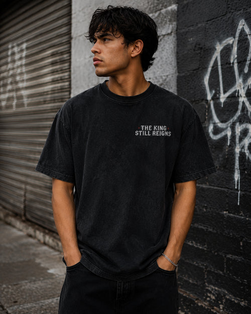 Holy Riot Acid Wash Tee — "Turning the World Upside Down" (Acts 17:6)